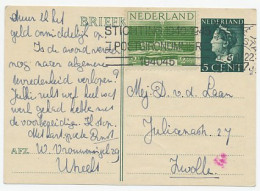 Briefkaart G. 281 / Bijfrankering Utrecht - Zwolle 1947 - Entiers Postaux
