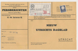 Driebergen - Utrecht 1966 Persbericht - NBM Vrachtzegel 30 Cent - Non Classés
