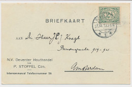 Firma Briefkaart Deventer 1913 - Houthandel  - Ohne Zuordnung