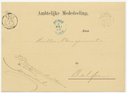 Kleinrondstempel Heinoo 1889 ( Blauw ) - Ohne Zuordnung