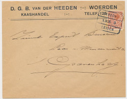 Treinblokstempel : Utrecht - Leiden B 1936 ( Woerden ) - Ohne Zuordnung