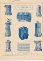 Nota Amsterdam 1912 - Peck & Co. Metaalwaren - Kachels Etc. - Holanda