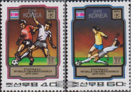 North-Korea 2035A-2036A (complete Issue) Unmounted Mint / Never Hinged 1980 Football-WM 1978 And 1982 - Korea (Noord)