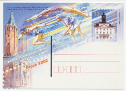 Postal Stationery Poland 2002 International School Games - Tennis - Athletics - Swimming - Other & Unclassified