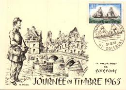 JOURNEE DU TIMBRE 1965 SOISSONS - Commemorative Postmarks