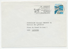 Cover / Postmark Switzerland 1977 Wrestling - World Championship - Other & Unclassified