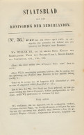 Staatsblad 1863 : Spoorlijn Zutphen - Deventer - Documents Historiques