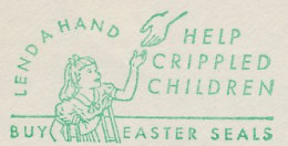 Meter Cut USA 1952 Crippled Childeren - Easter Seals - Handicaps