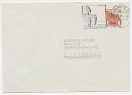 Cover / Postmark Germany 1965 Zebra - Zoo Hannover - Otros & Sin Clasificación