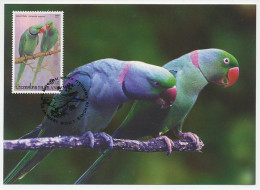 Maximum Card Thailand 2001 Bird - Parrots - Andere & Zonder Classificatie