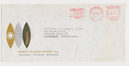 Meter Cover Netherlands 1973 Bread - Great Plains Wheat - Rotterdam - RN 530 - Alimentation