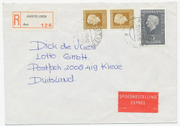Em. Juliana Aangetekend / Expresse Amstelveen - Duitsland 1978 - Non Classés