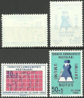 Turkey; 1960 National Census "Abklatsch  Print" - Unused Stamps