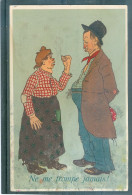 Série De 5 Cartes - Relief - Gaufrée - Embossed - Prage - Caricature - Petites Tâches En Bas - Autres & Non Classés