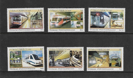 CUBA 2008 METROS  YVERT N°34550/4553 NEUF MNH** - Eisenbahnen