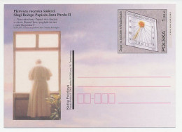 Postal Stationery Poland 2006 Pope John Paul II - Sindial - Clock - Sonstige & Ohne Zuordnung