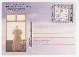 Postal Stationery Poland 2006 Pope John Paul II - Sindial - Clock - Andere & Zonder Classificatie