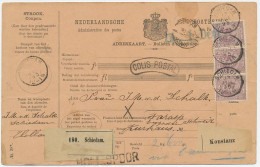 Em. 1891 Pakketkaart Schiedam - Zwitserland 1895 - Ohne Zuordnung