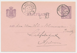 Kleinrondstempel Dieren 1896 - Afz. Postkantoor - Ohne Zuordnung