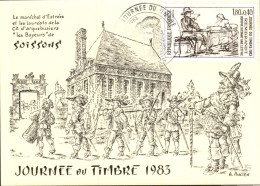 JOURNEE DU TIMBRE 1983 SOISSONS - Cachets Commémoratifs