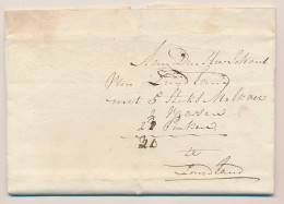 Ouderkerk A.d IJssel - Zuidland 1820 - Begeleidingsbrief - ...-1852 Prephilately