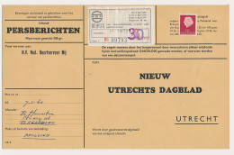 Breukelen - Utrecht 1965 - Persbericht - NBM Vrachtzegel 30 Cent - Zonder Classificatie