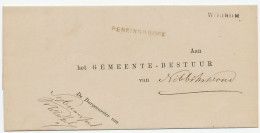 Naamstempel Benningbroek - Wognum 1883 - Lettres & Documents