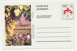 Postal Stationery South Africa 1973 Wine - Vineyard - Vins & Alcools