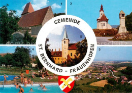 73797585 St Bernhard-Frauenhofen Kirchen Raaber Kreuz Freibad Gruenberg Und Poig - Autres & Non Classés