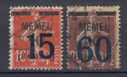 MEMEL 1921 Used(o) Mi 34-35 #MM15 - Memelgebiet 1923