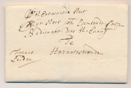 Edam - Hazerswoude 1756 - Franco Leiden - ...-1852 Prephilately