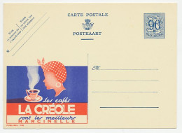 Publibel - Postal Stationery Belgium 1951 Coffee - La Creole - Andere & Zonder Classificatie