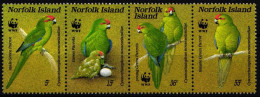 Norfolk Inseln 421-424 Postfrisch Als 4er Streifen, Vögel #NF557 - Isola Norfolk