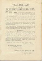 Staatsblad 1934 : Spoorlijn Tramwegen Achterhoek  - Documents Historiques