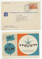 PTT Introductiefolder ( Engels ) Em. KLM 1959 + Andere - Zonder Classificatie