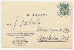 Firma Briefkaart Dieren 1930 - Houthandel - Zonder Classificatie
