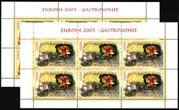 Rumänien 5935-5936 Postfrisch Als Kleinbögen, CEPT 2005 #NF631 - Altri & Non Classificati
