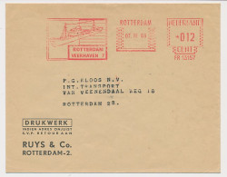 Meter Cover Netherlands 1969 Shipping Company Ruys And Co. - Schiffe