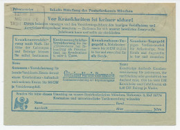 Postal Cheque Cover Germany 1957 Health Insurance  - Other & Unclassified