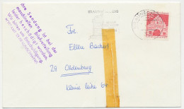 Damaged Mail Cover Germany 1970 Damaged By Mechanical Mail Distribution - Unclassified
