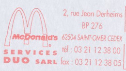 Meter Cover France 2003 McDonald S - Food