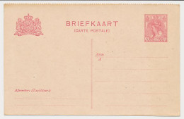 Briefkaart G. 84 B I - Onderzijde Ongetand - Postal Stationery