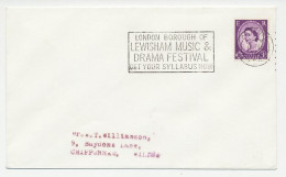 Cover / Postmark GB / UK 1966 Lewisham Music And Drama Festival - Musik
