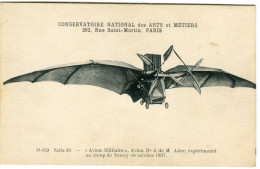 CONSERVATOIRE NATIONAL Des ARTS Et METIERS à PARIS - AVION MILITAIRE N° 3 De M. ADER - - ....-1914: Voorlopers