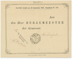 Naamstempel Rijswijk 1881 - Brieven En Documenten