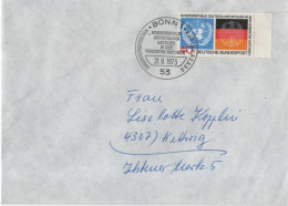 Germany Deutschland 1973 FDC Bundesrepublik Deutschland Mitglied In Den Vereinten Nationen, UNO, Canceled In Bonn - 1971-1980