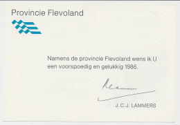 Briefkaart G. 363 Particulier Bedrukt Provincie Flevoland 1986 - Postal Stationery