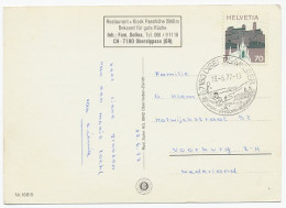 Postcard / Postmark Switzerland Tennis - Sonstige & Ohne Zuordnung