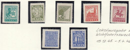 LOKALAUSGABE  PLAUEN 1-2 Y, 3 V, 4-7 Y, Postfrisch **, Wiederaufbau, Volkshilfe, 1945 - Mint