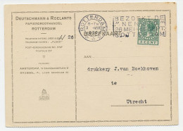 Firma Briefkaart Rotterdam 1928 - Papier / Sphinx - Ohne Zuordnung